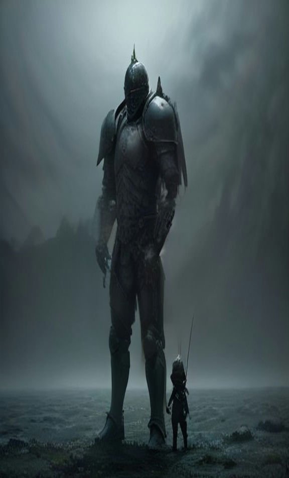 Baby Knight and the Guardian example image