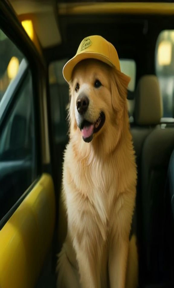 Dog Taxi Driver — Five Stars, Please example image