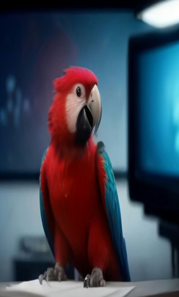 Parrot News Anchor — Breaking News example image
