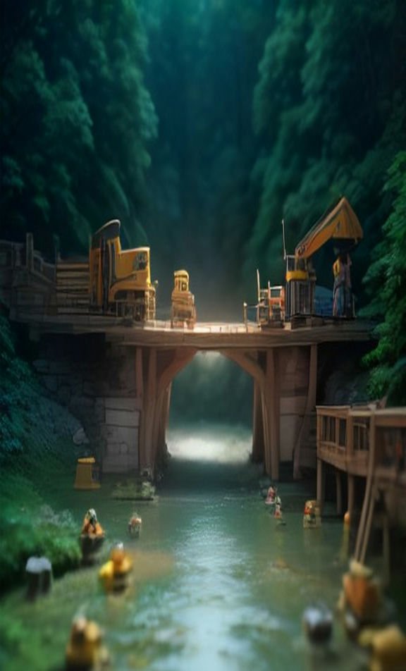 Tiny Workers — Bridge Rescue by Giant Hand example image